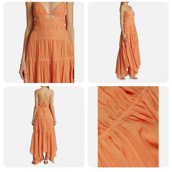 SIMKHAI Winnie Dress in Caramel - Picture 4 of 12